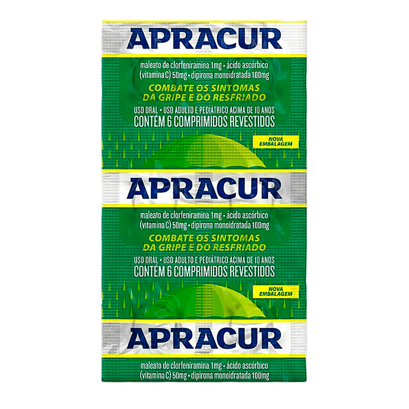 Apracur 6 comprimidos