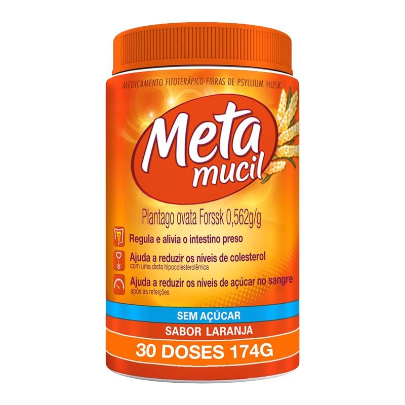 Metamucil Soluvel Laranja 174g