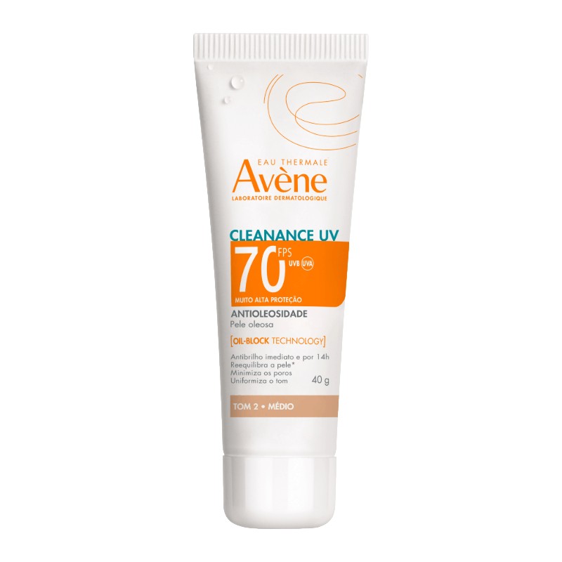 Protetor Facial Cleanance Uv Medio Fps70 Avene 40g