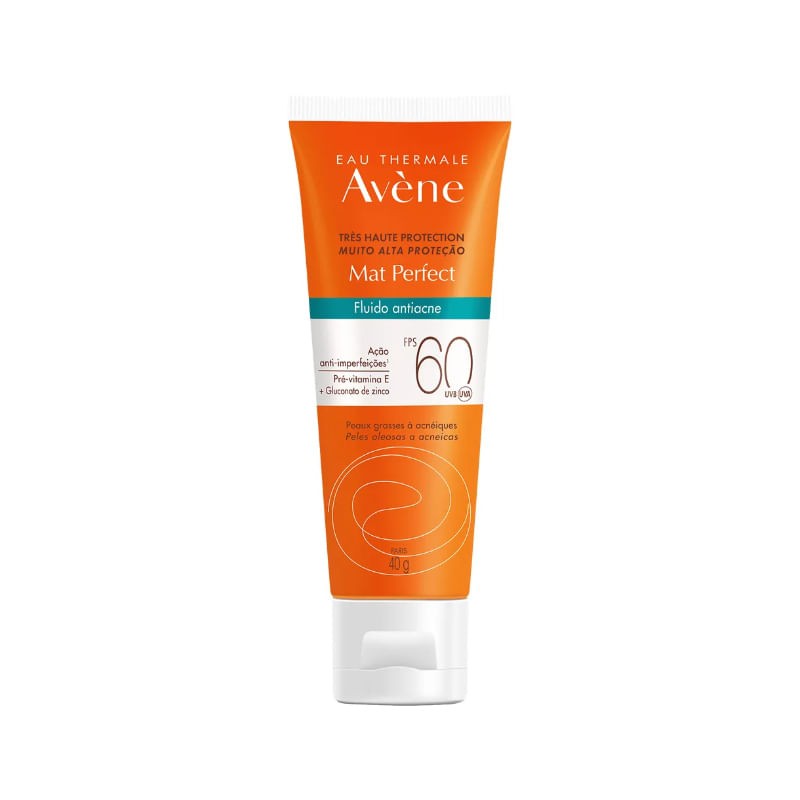 Protetor Solar Mat Perfect Fluido Antiacne Fps60 Avene 40g