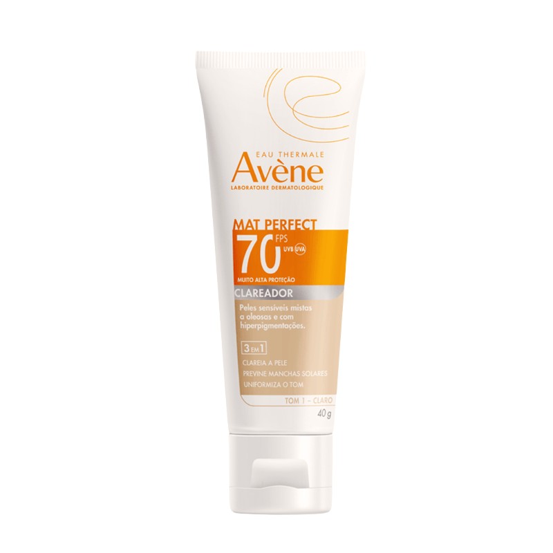 Protetor Solar Mat Perfect Fluido Clareador Clara Fps70 Avene 40g
