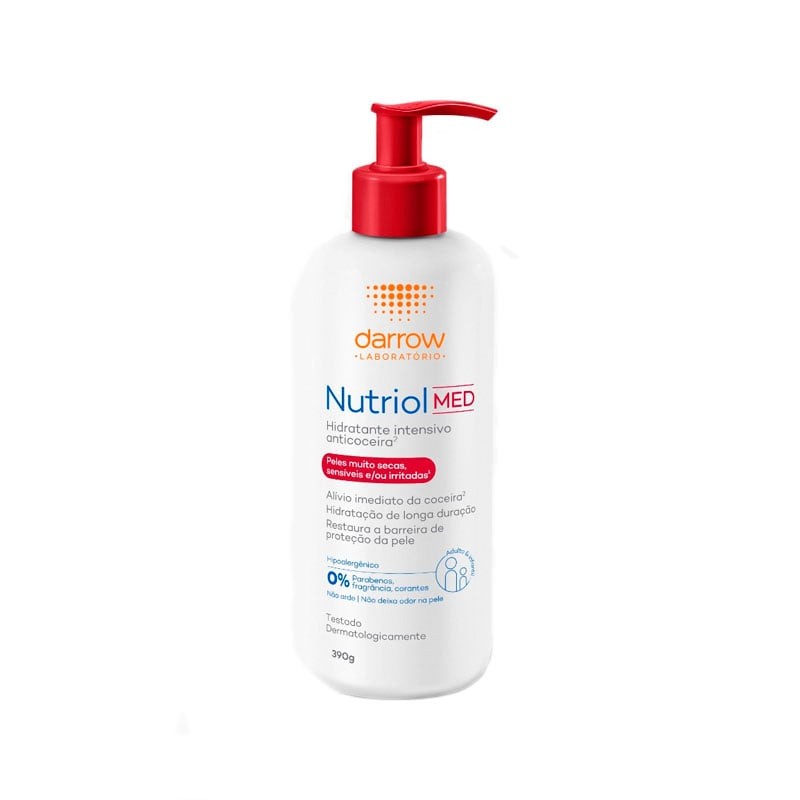 Locao Hidratante Intensivo Nutriol Med Anticoceira Darrow 390g