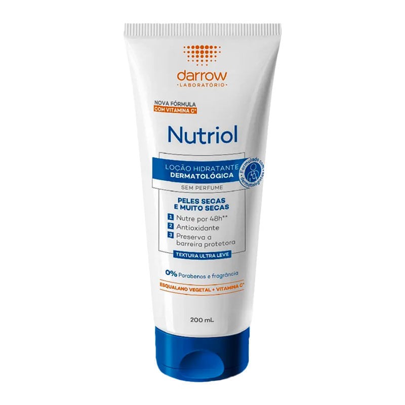 Locao Hidratante Nutriol Sem Perfume Darrow 200ml