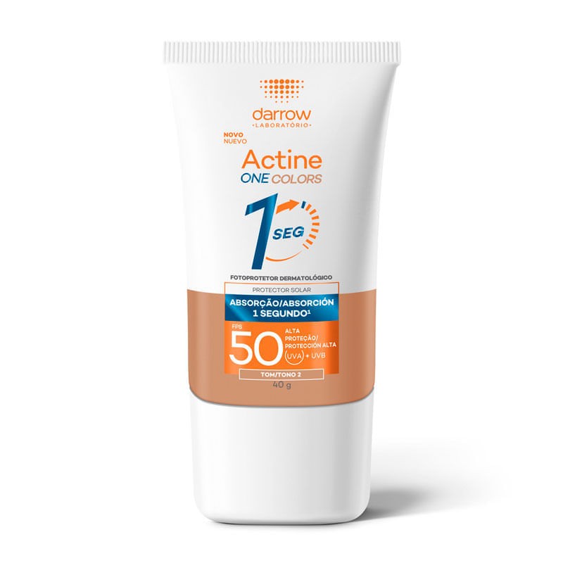 Protetor Solar Actine Cor Media Fps50 Darrow 40g
