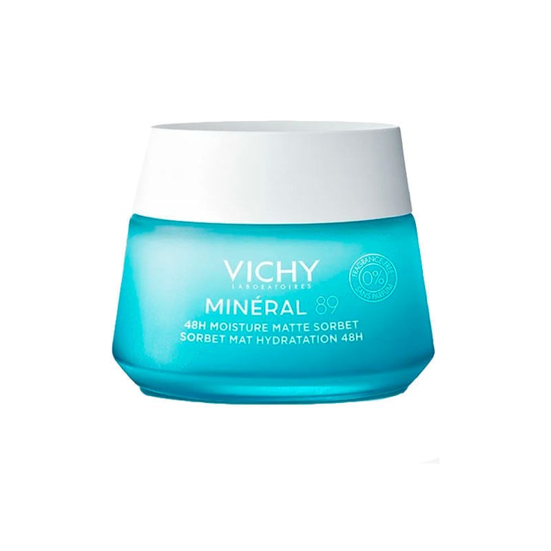 Gel Facial Mineral 89 Textura Sorbet Matte Hidratacao 48h Efeito Refrecante