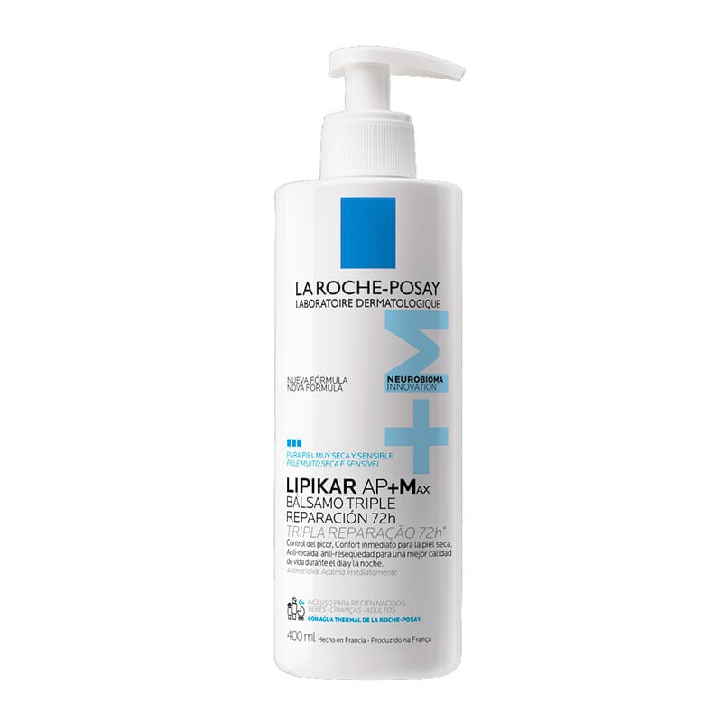 Hidratante Balsamo Tripla Reparacao La Roche Posay Lipikar Ap Max Frasco 400ml Pump