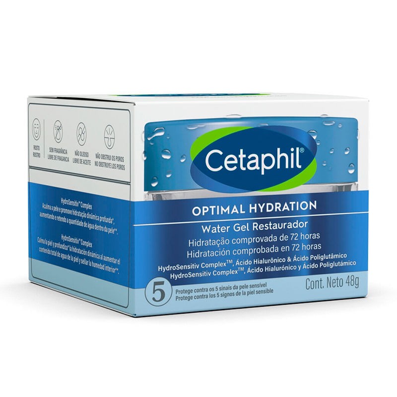 Cetaphil Water Hidratante Facial Gel Restaurador 48g