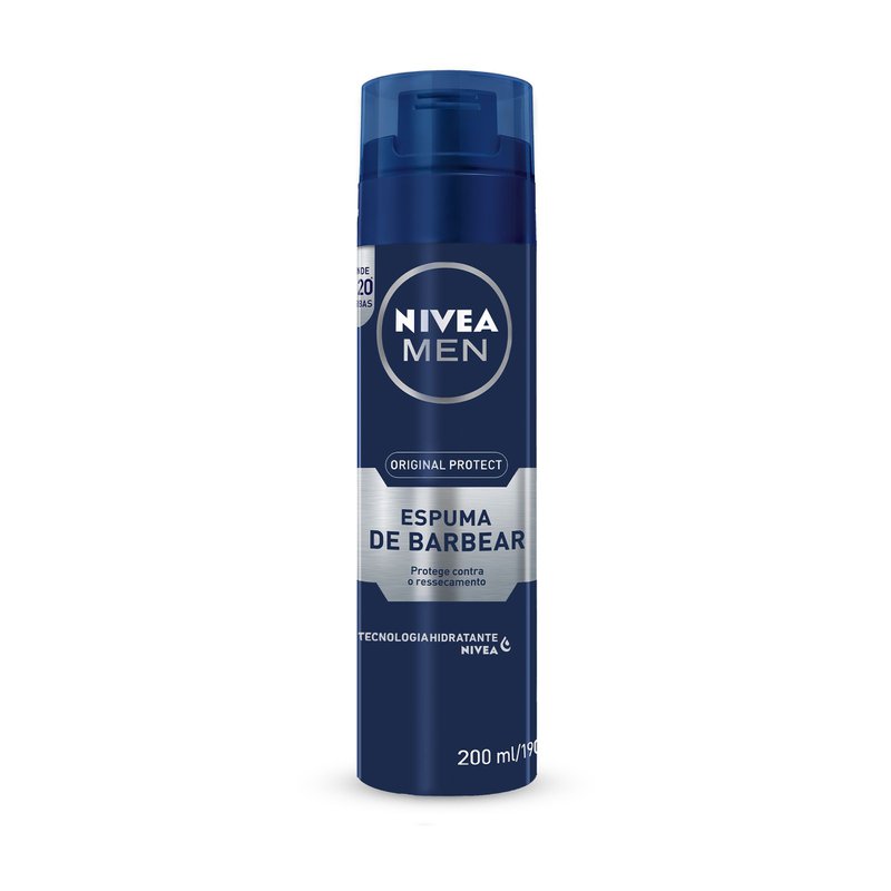 Espuma De Barbear Original Protect Nivea Men 200ml