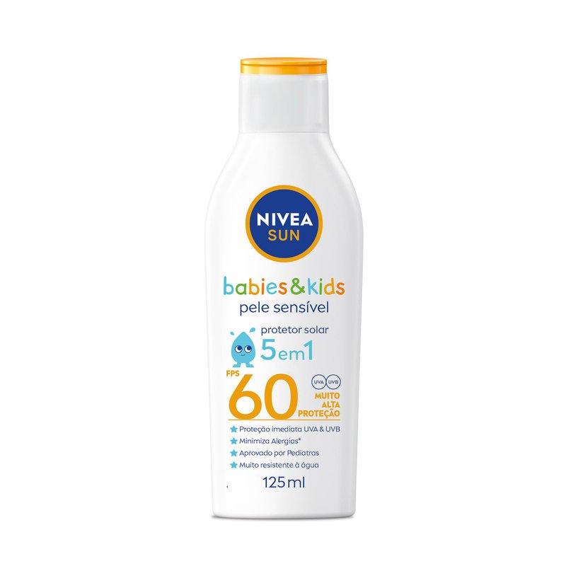 Protetor Solar Kids Fa 60 Nivea 125ml