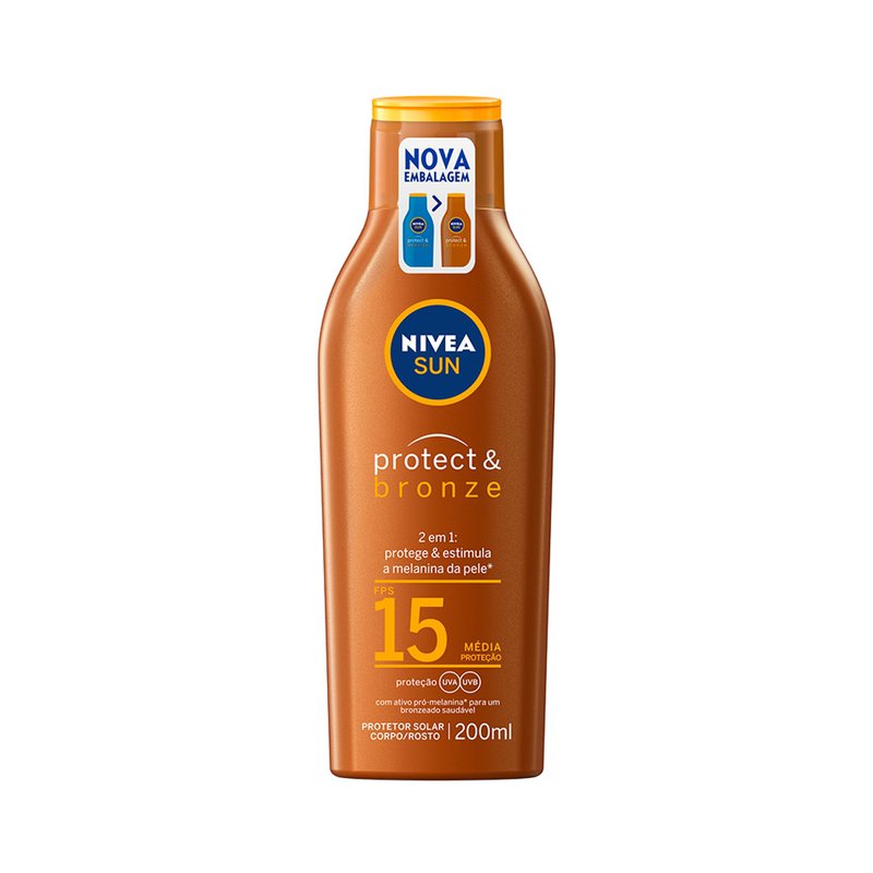 Protetor Solar Bronze F 15 Nivea 200ml