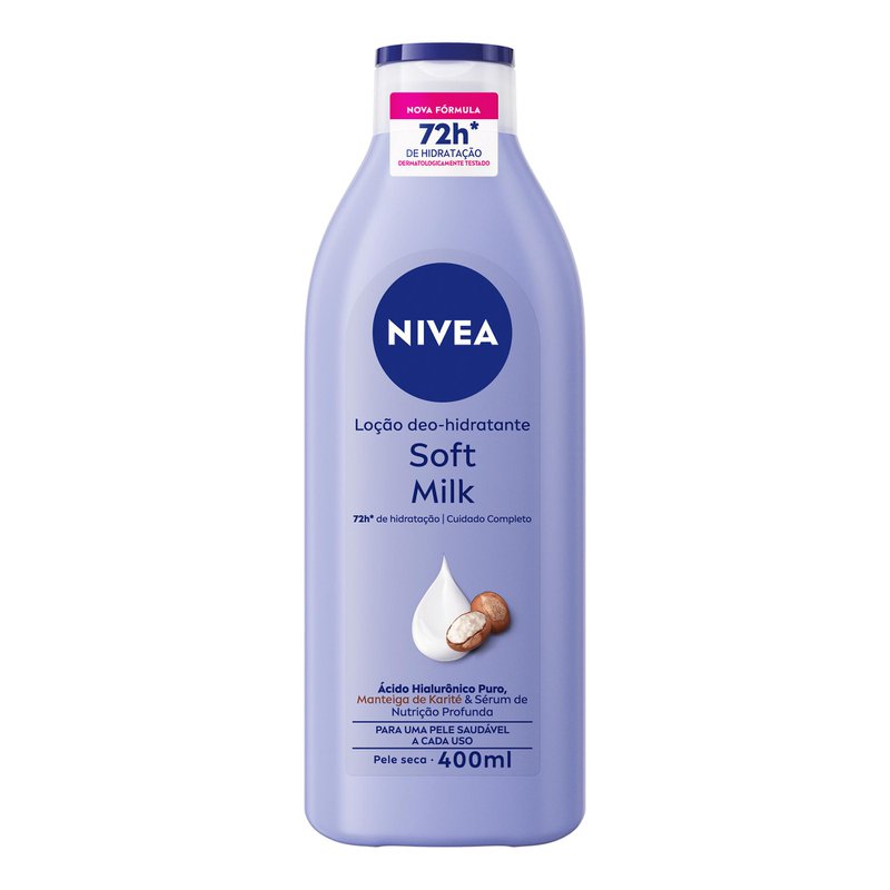 Locao Soft Milk Nivea 400ml