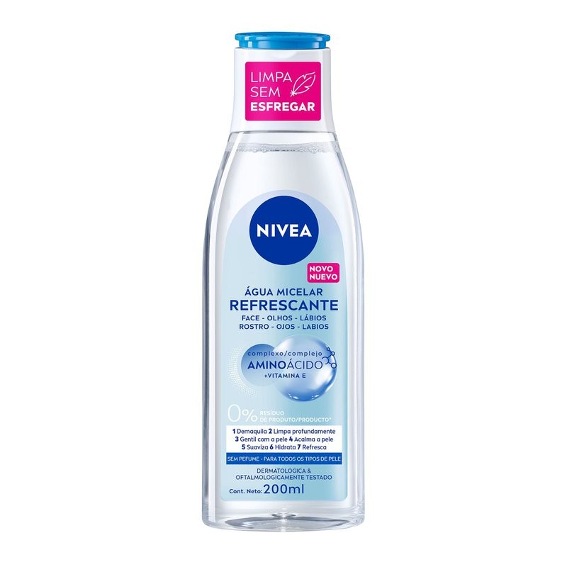 Agua Micelar Refrescante 7 Em 1 Nivea 200ml