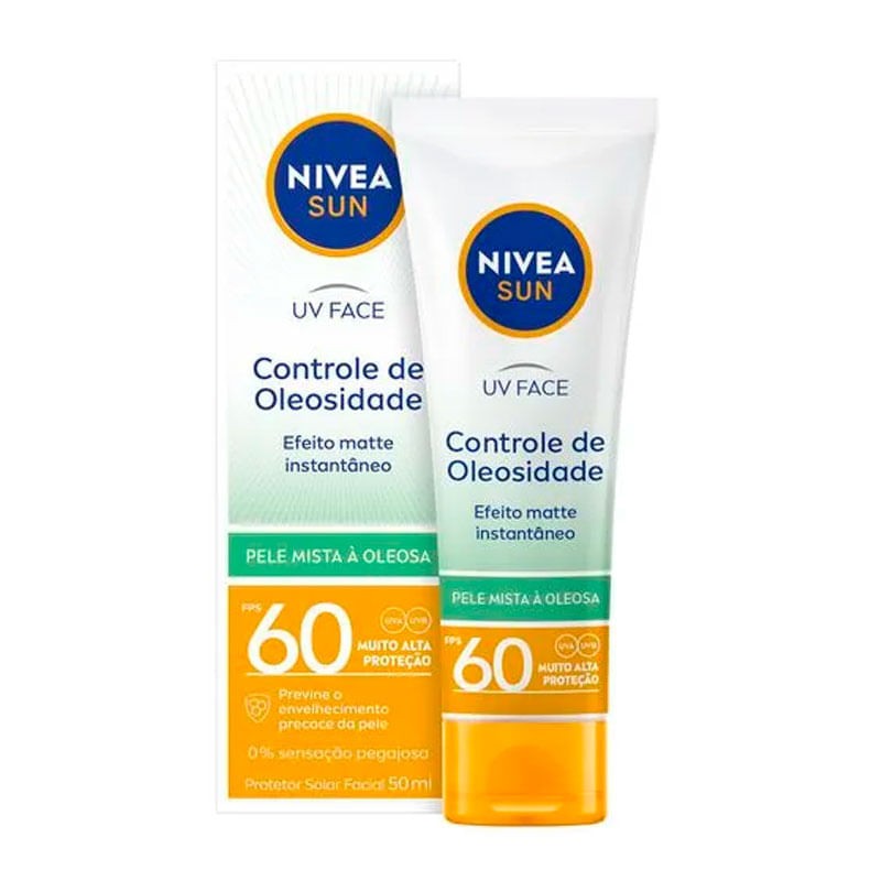 Protetor Solar Face Beauty Expert Pele Oleosa F 60 Nivea 50g