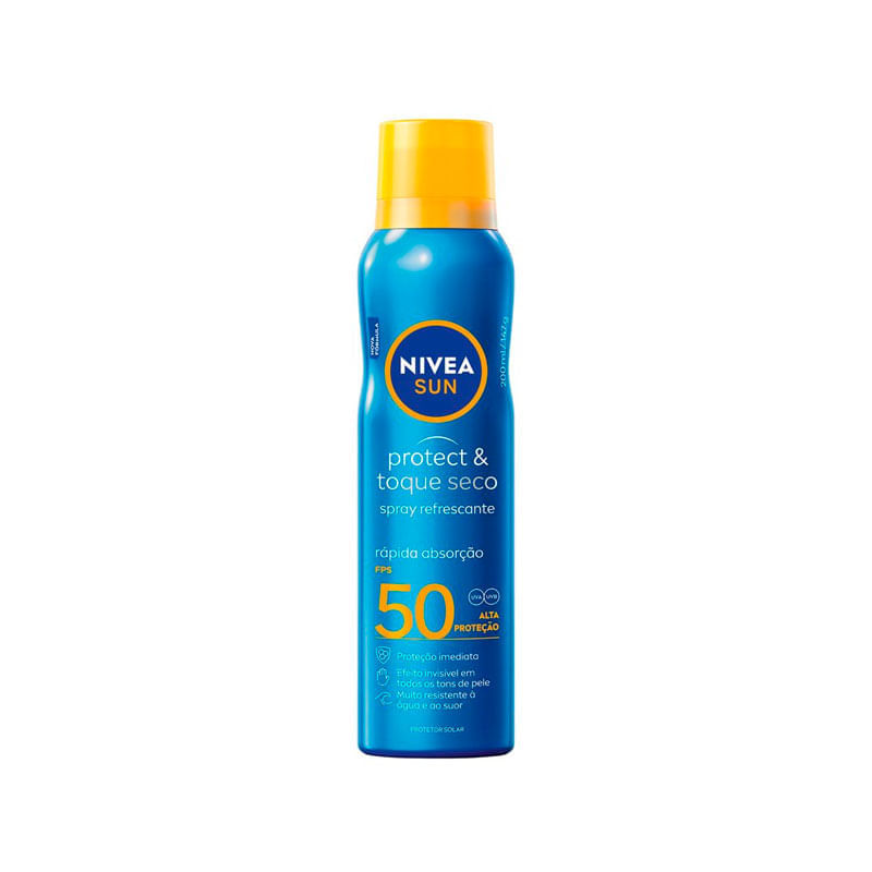 Protetor Solar Toque Seco FPS 50 Aerossol Nivea 200ml