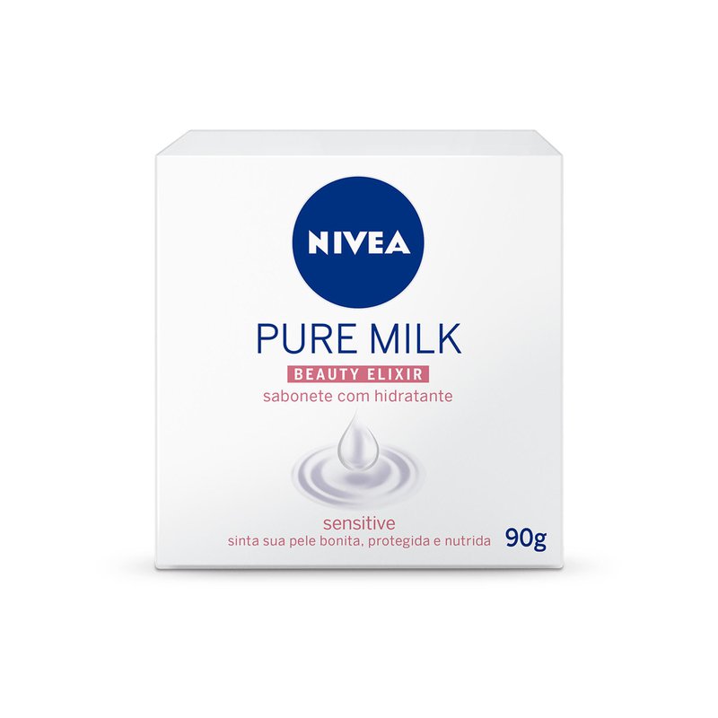 Sabonete Barra Milk Sensitive Nivea 90g