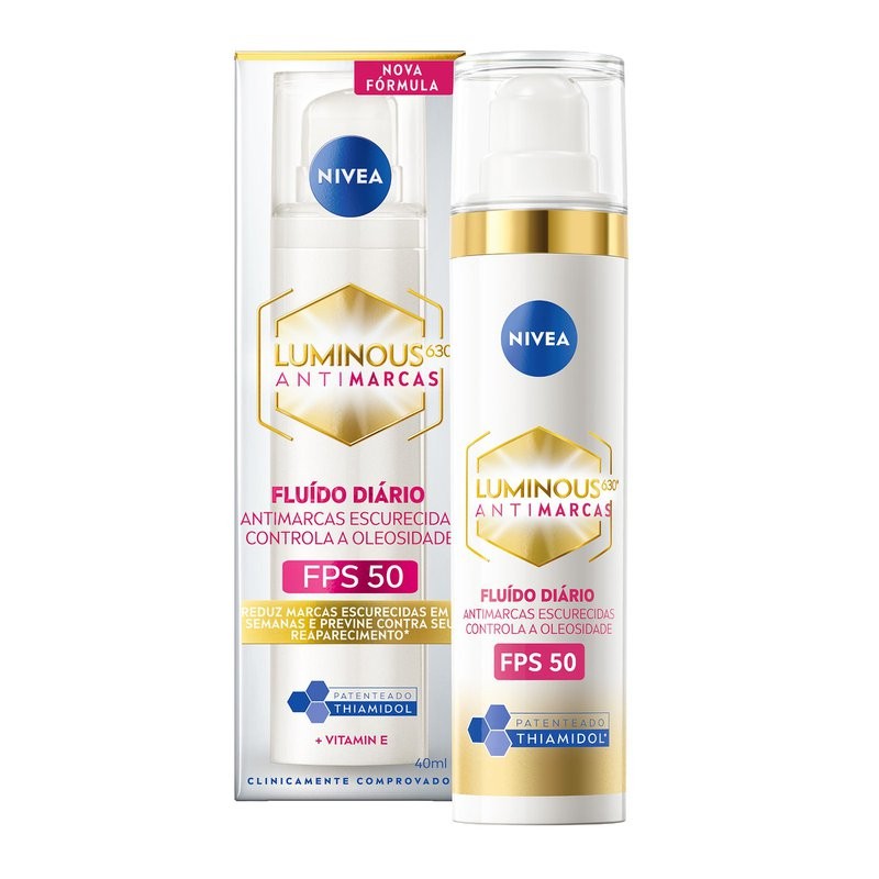 Creme Facial Cellular Luminous Antimarcas Fluido Fps50 Nivea 40ml