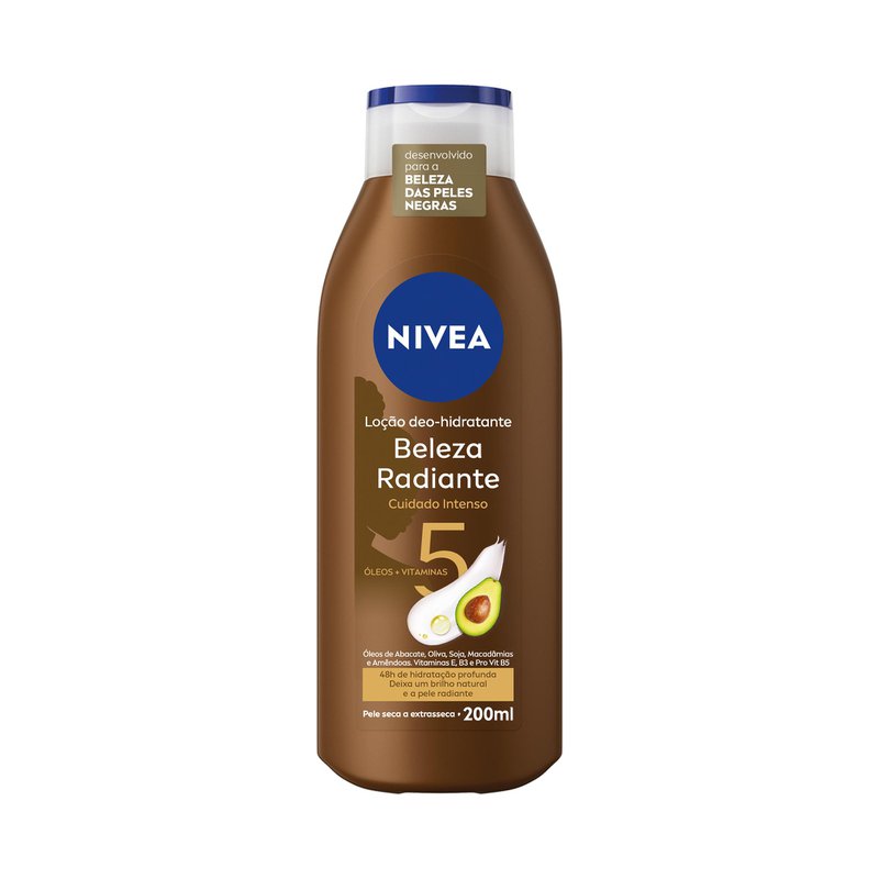 Locao Radiante Pele Negra Nivea 200ml
