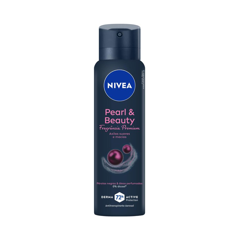 Nivea Feminino Aerossol Black & Pearl 150ml