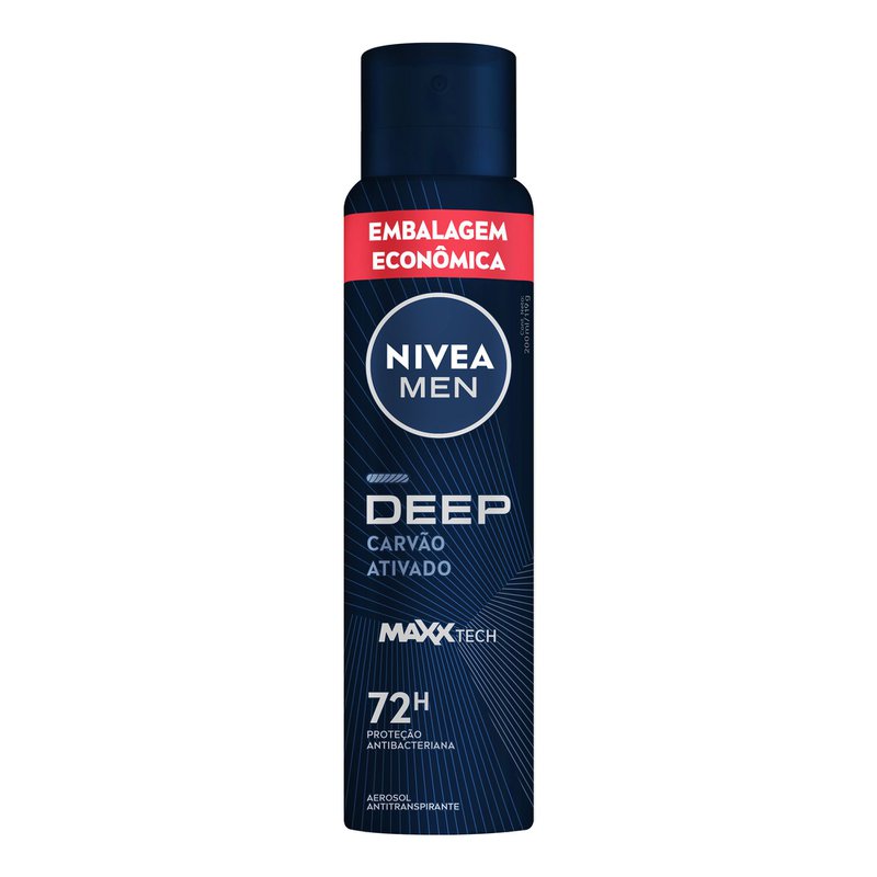Nivea Aerossol Deep Carvão 200ml