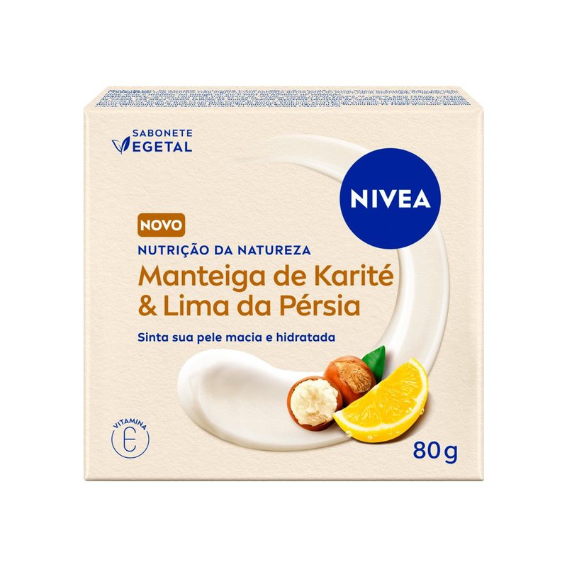 Sabonete Vegetal Nivea Nutrição Da Natureza Manteiga De Karité & Lima Da Pérsia 80g