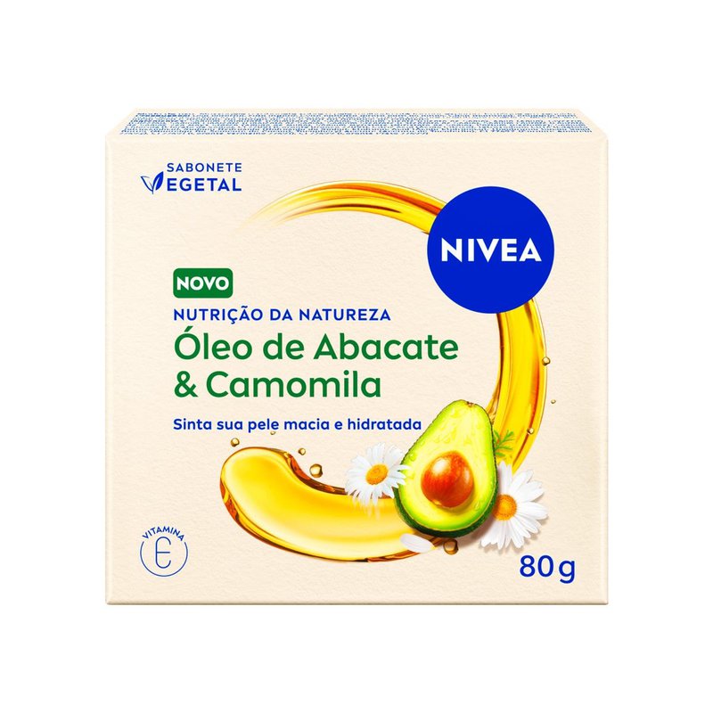 Sabonete Vegetal Nivea Nutrição Da Natureza Óleo De Abacate & Camomila 80g