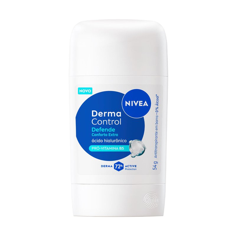 Antitranspirante Barra Acido Hialuronico Pro Vitamina B5 72H Nivea Derma Control Defende 54g