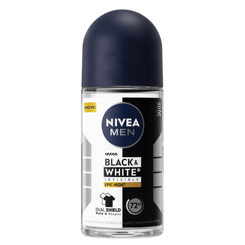 Nivea Desodorante Roll-on Black & White Epic Night Masculino 50ml