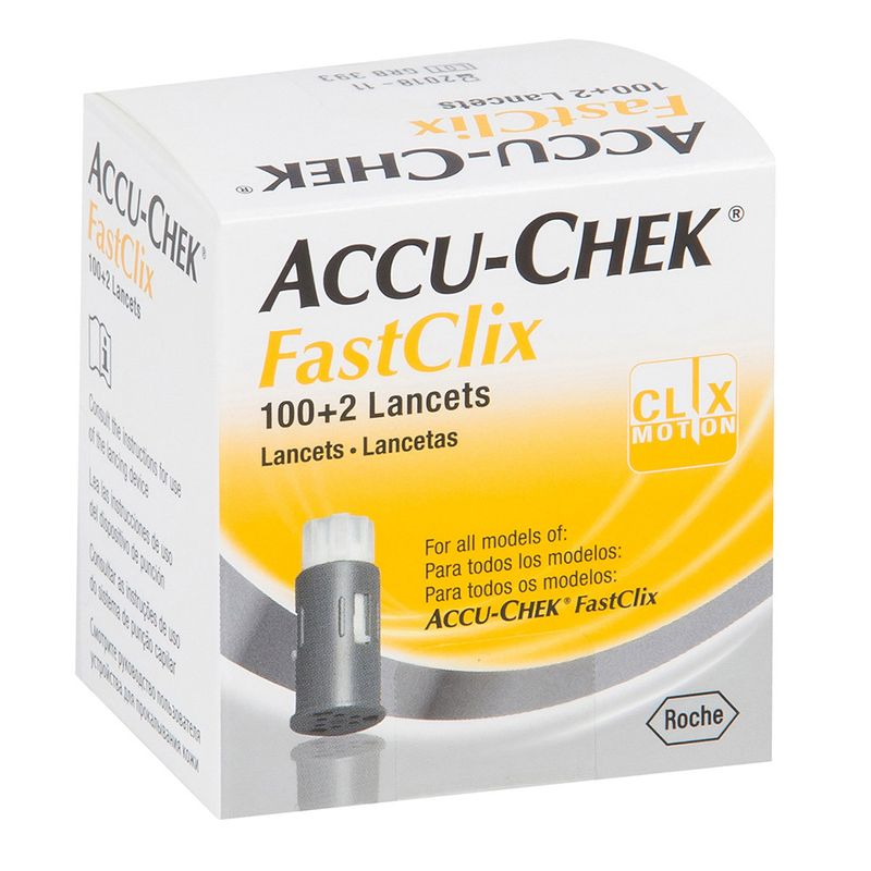 Accu-check Fastclix com 102 Lancetas