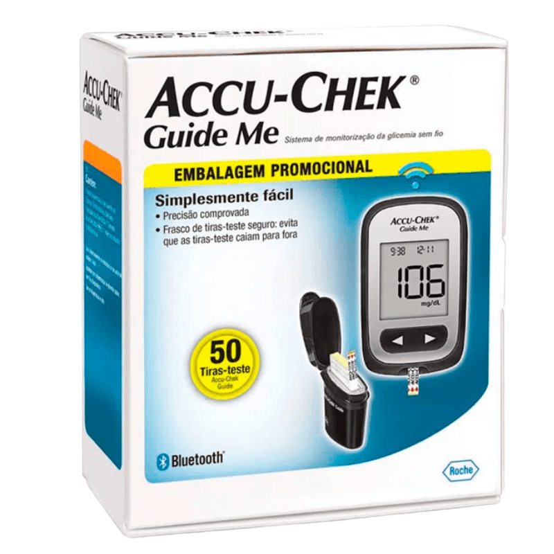 Kit Accu-chek Guide Me Monitor com 50 Tiras