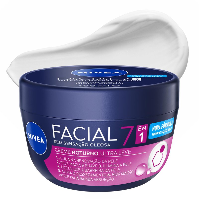 Creme Facial Noturno 5 Em 1 Nivea 100g