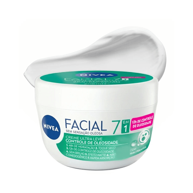Nivea Creme Facial Controle Da Oleosidade Ultra Leve 7 Em 1 100g