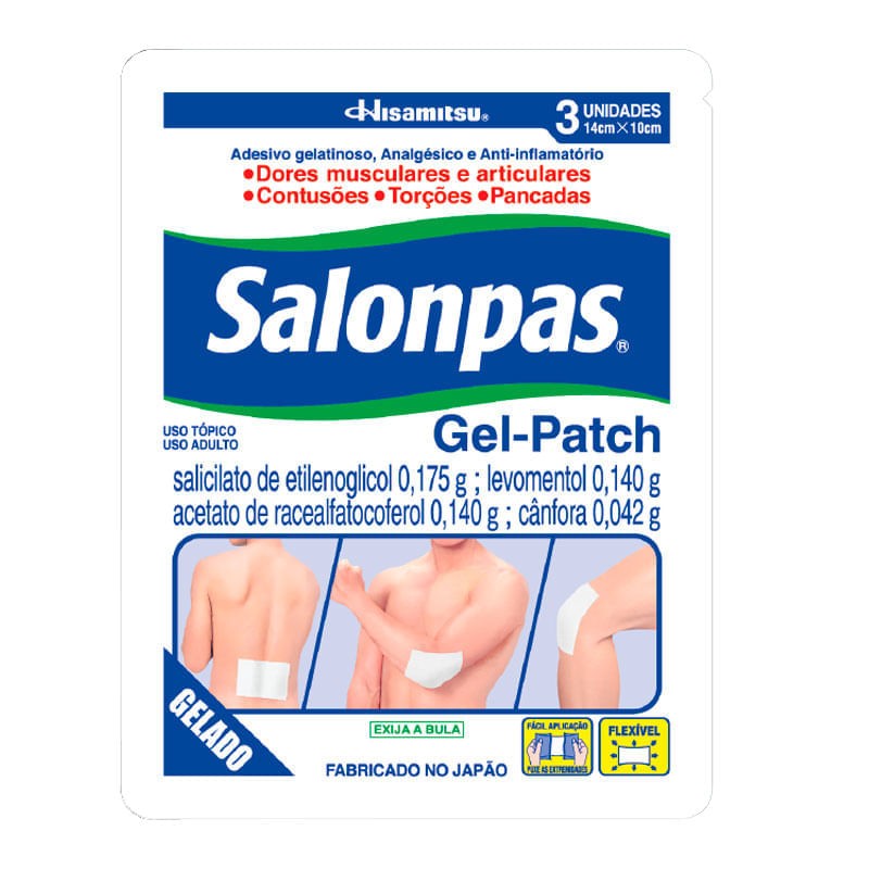 Salonpas Patch Gel 1 Envelope 3 Unidades