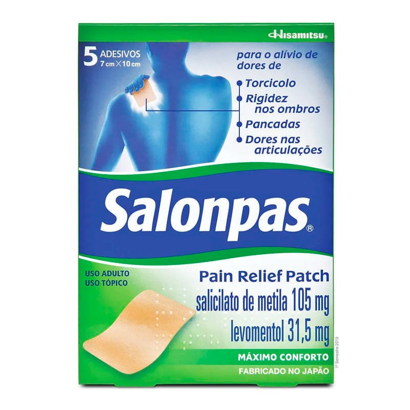 Salonpas Patch Adesivo Envelope 5 Unidades