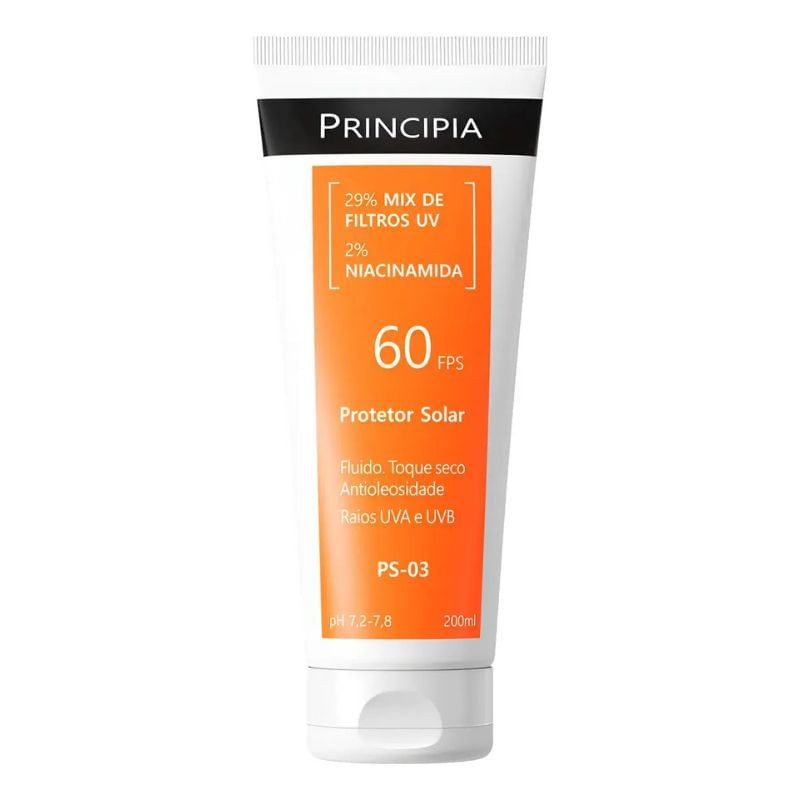 Protetor Solar Fps60 Principia Ps-03 200ml