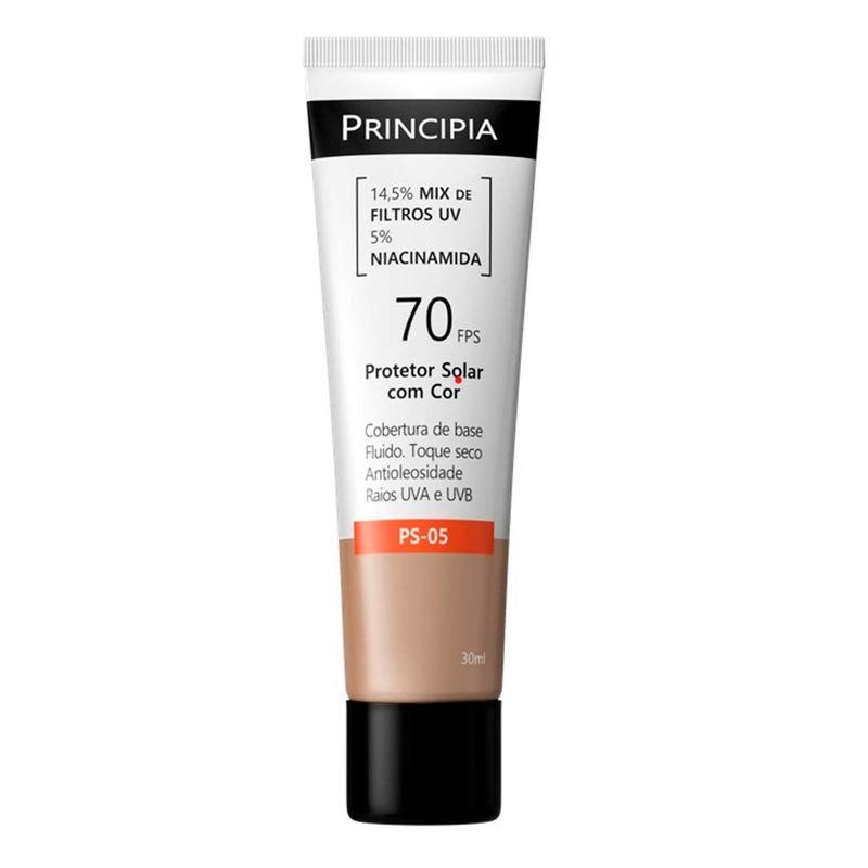 Protetor Solar Fps70 Principia Ps-05 Cor 3.0 30ml
