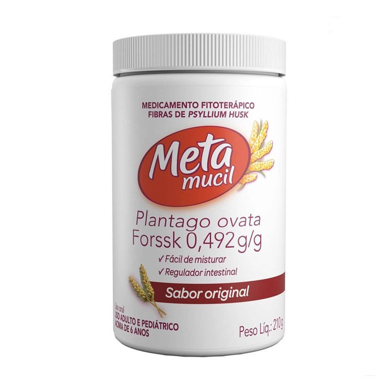 Metamucil Po Natural Sabor Original 210g