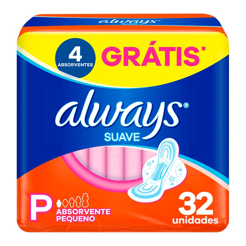 Absorvente Always Super Proteção Suave com Abas