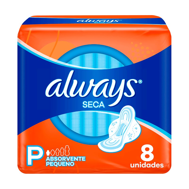 Absorvente Always Super Prot Seca com Abas 8 Un(pro)-22646