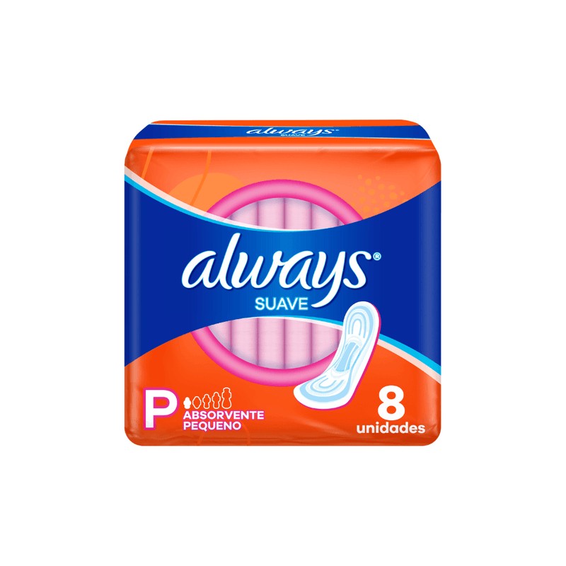 Absorvente Always Super Prot Suave sem Abas 8 un