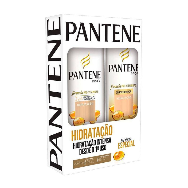 Pack Shampoo 175ml E Condicionador 175ml Pantene Hidratação Intensa