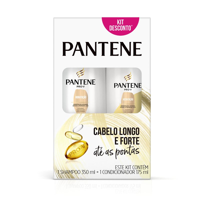 Pack Shampoo 350ml E Condicionador 175ml Pantene Hidratação Intensa