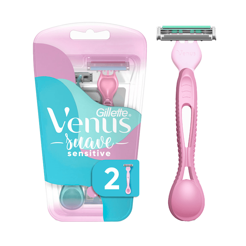 Aparelho Descartavel Para Depilar Gillette Venus Simply3 Suave Sensitive 2 Unidades