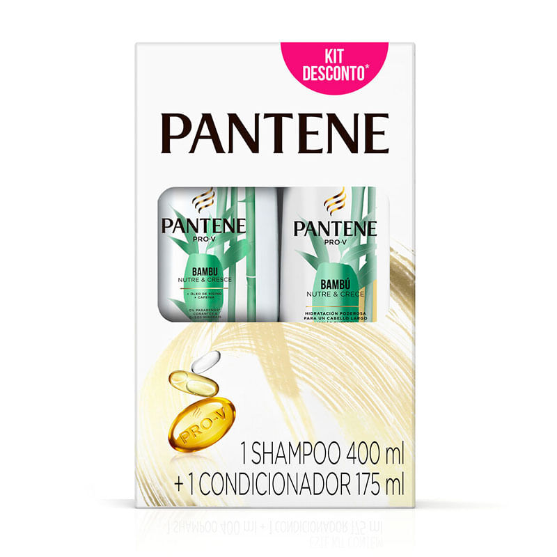 Pack Shampoo 400ml E Condicionador 175ml Pantene Bambu