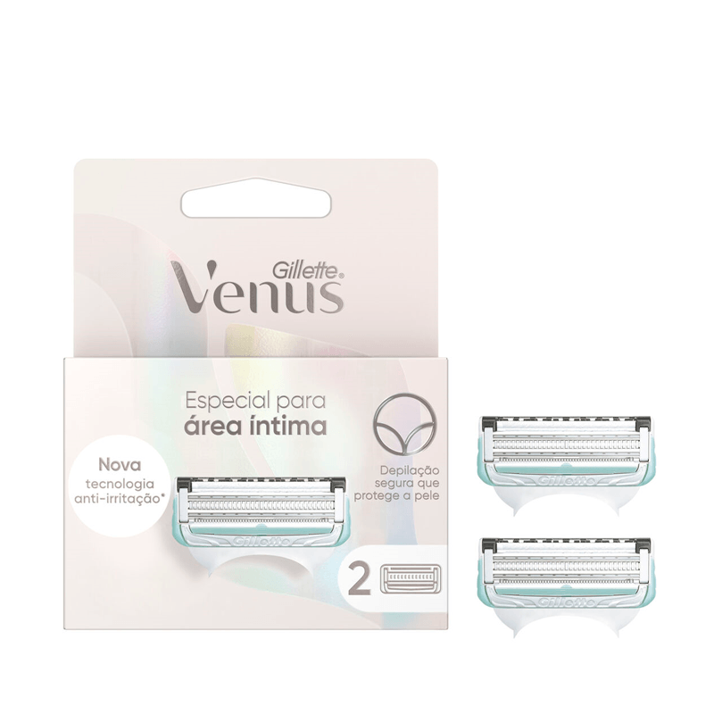 Carga Para Aparelho Depilatorio Gillette Venus Intima Com 2 Unidades