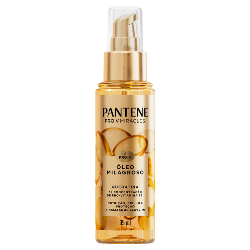 Leave In Finalizador Queratina Pantene Oleo Milagroso Frasco 95ml Pump