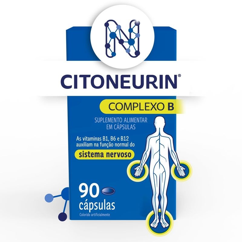Suplemento Alimentar Complexo B Citoneurin Caixa 90 Capsulas