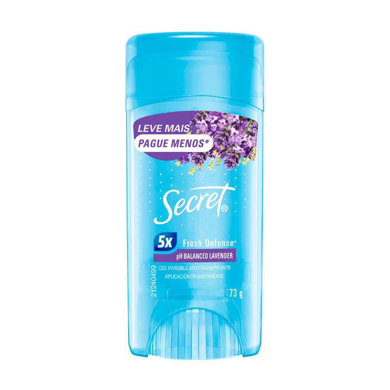 Antitranspirante Gel Secret Lavanda 73g Leve Mais Pague Menos
