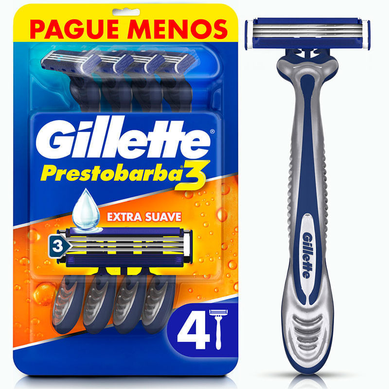 Aparelho De Barbear Descartavel Gillette Prestobarba 3 Confortgel Leve 4 Pague 3