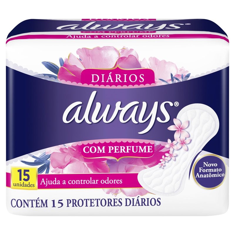 Absorvente Always Protetor Diário com Perfume 15 un