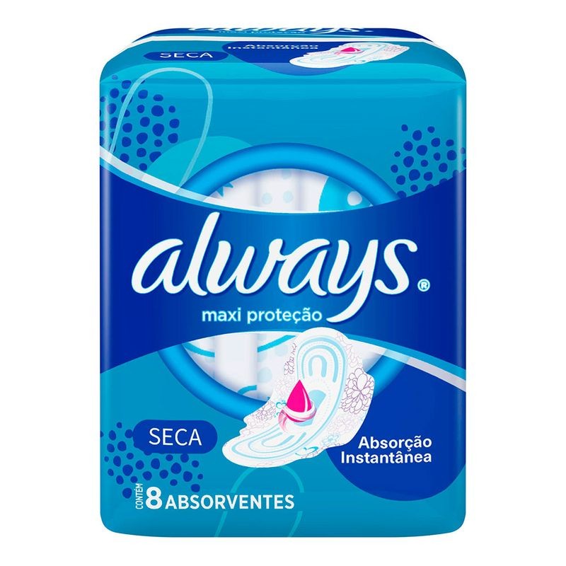 Absorvente Always Active Suave com Abas 8 un